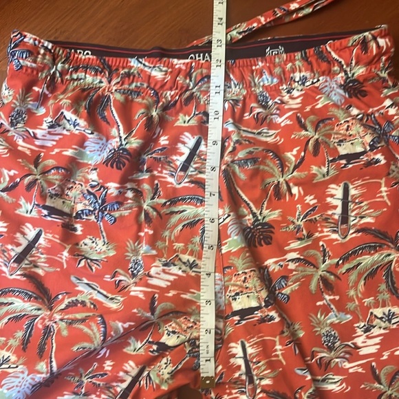 Chaps Men’s Flannel Shorts Hawaiian Rust Small - Picture 4 of 6